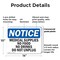 Signmission Medical Supplies No Food Or Drinks Do Not Unplug, 14 in W x Rectangle, Plastic OS-2PACK-NS-P-1014-L-14185 - alternate 4